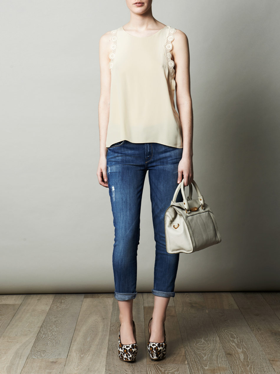 Mother Skinny Not Skinny Midrise Skinny Jeans in Blue | Lyst