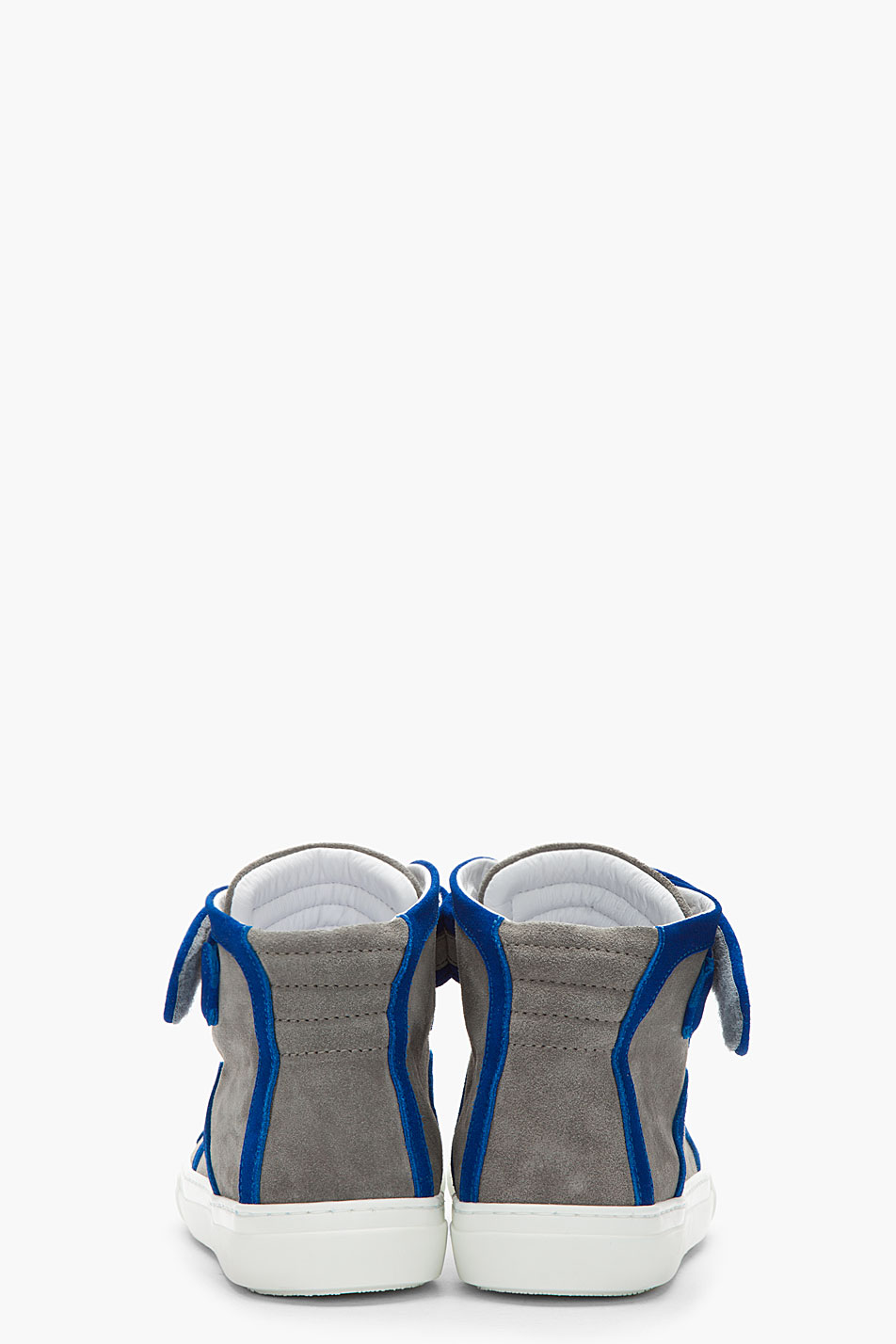 navy blue and grey shoes