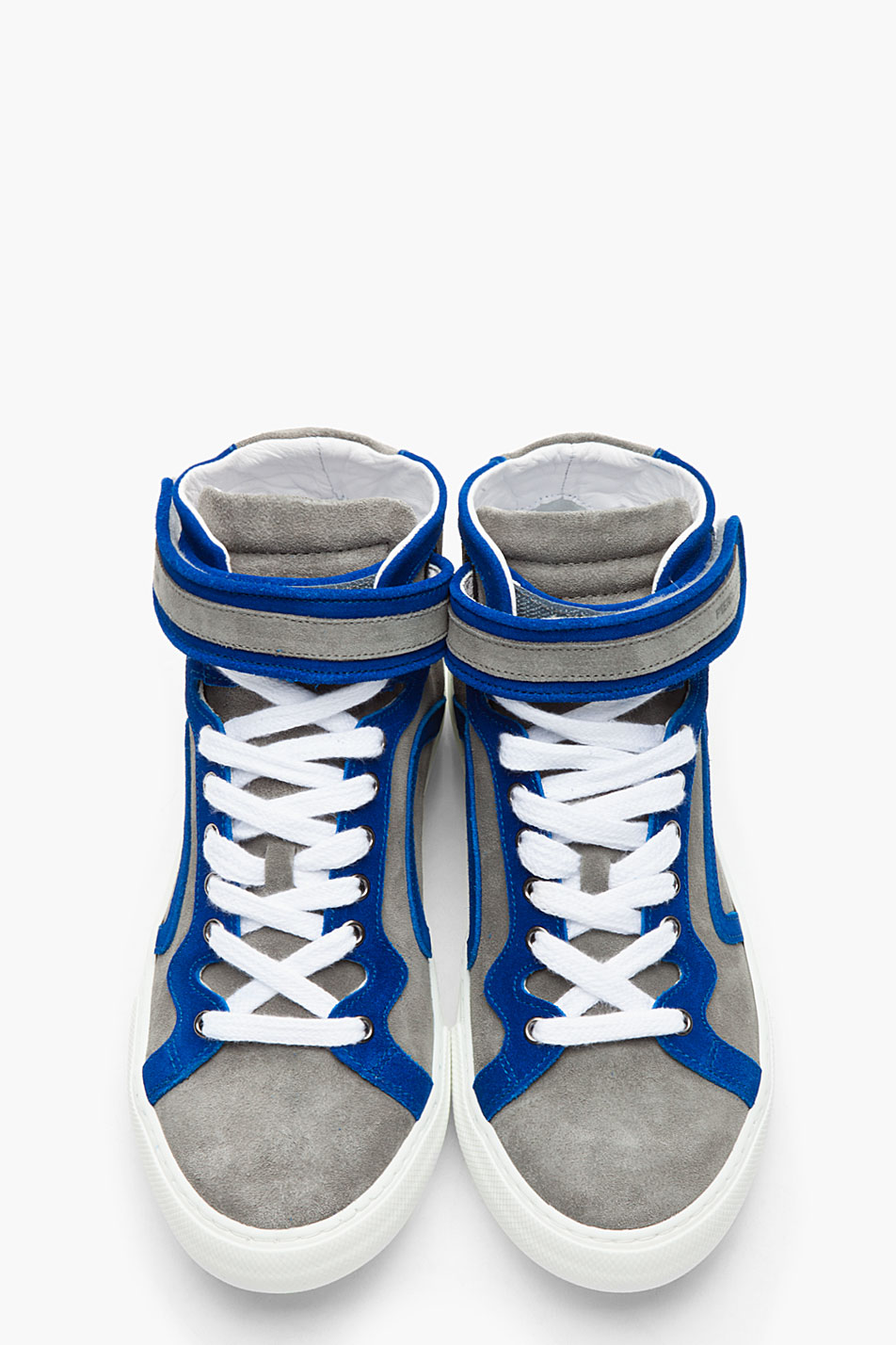 turquoise and grey sneakers