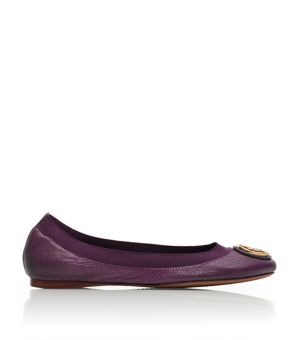 tory burch purple ballet flats