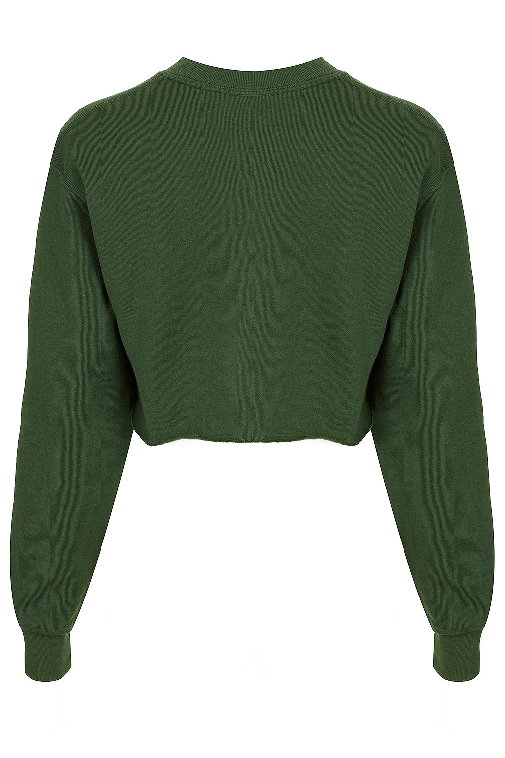 Lyst - Topshop Crop Sweat By Tee and Cake in Green