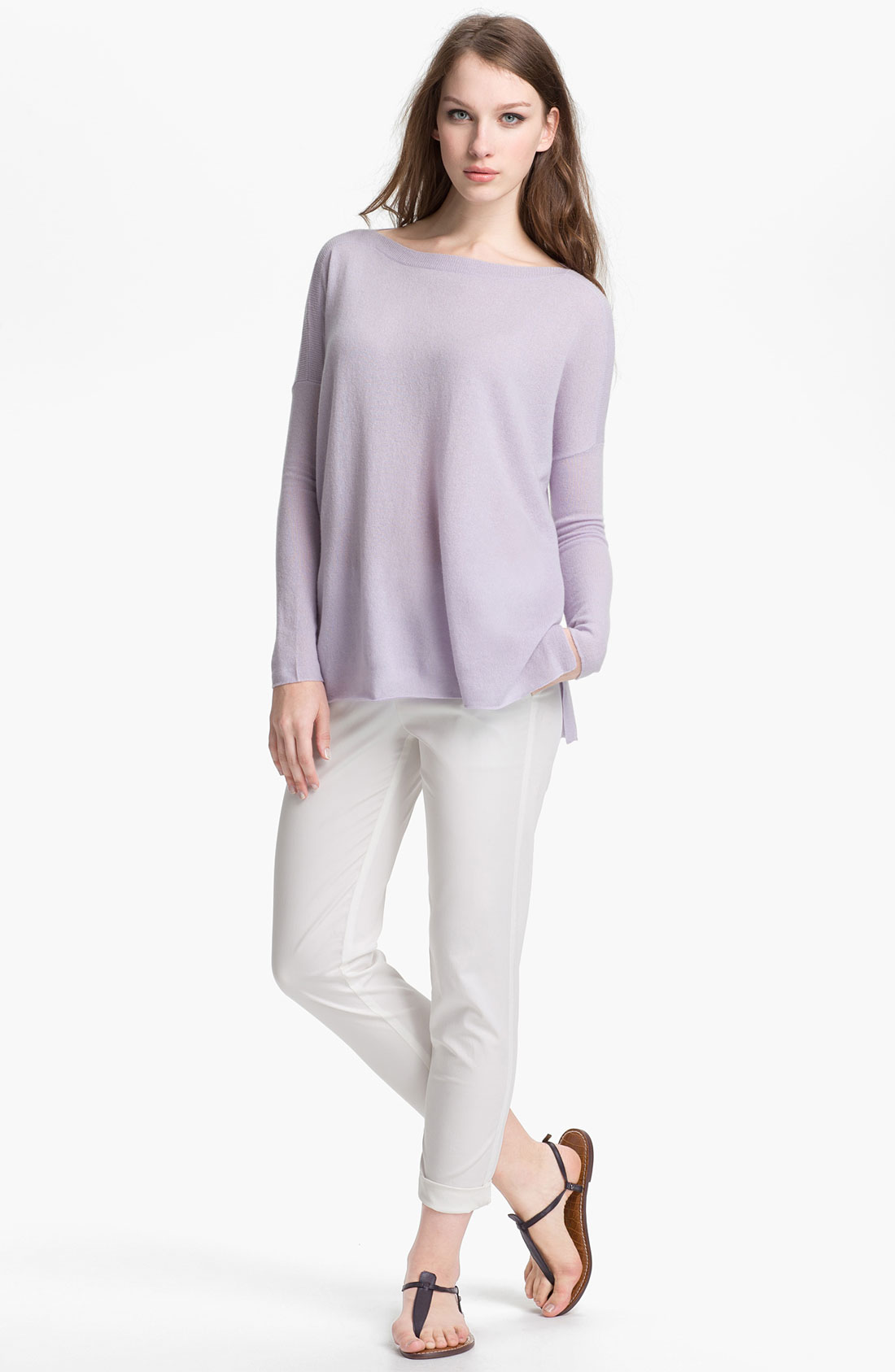 Vince Cashmere Sweater in Purple (lilac) | Lyst
