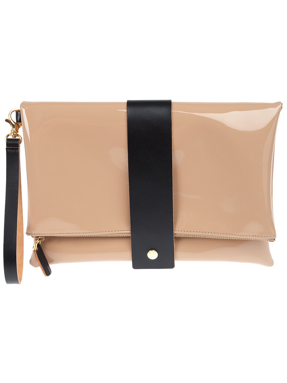 clutch bag with wrist strap