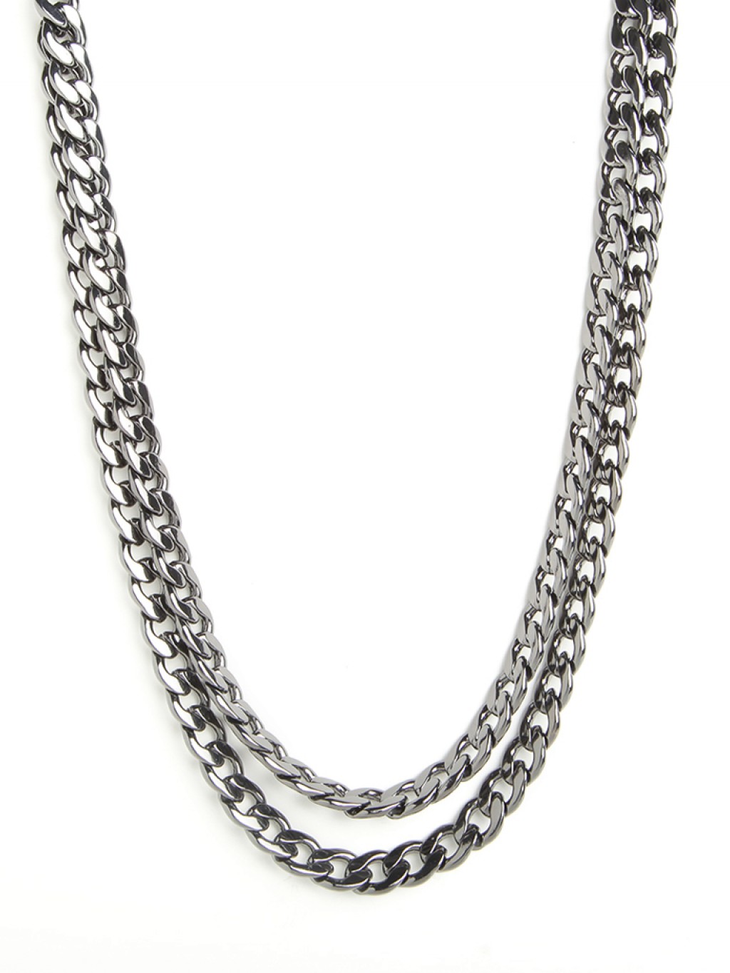 Baublebar Hema Double Curb Chain in Silver Lyst