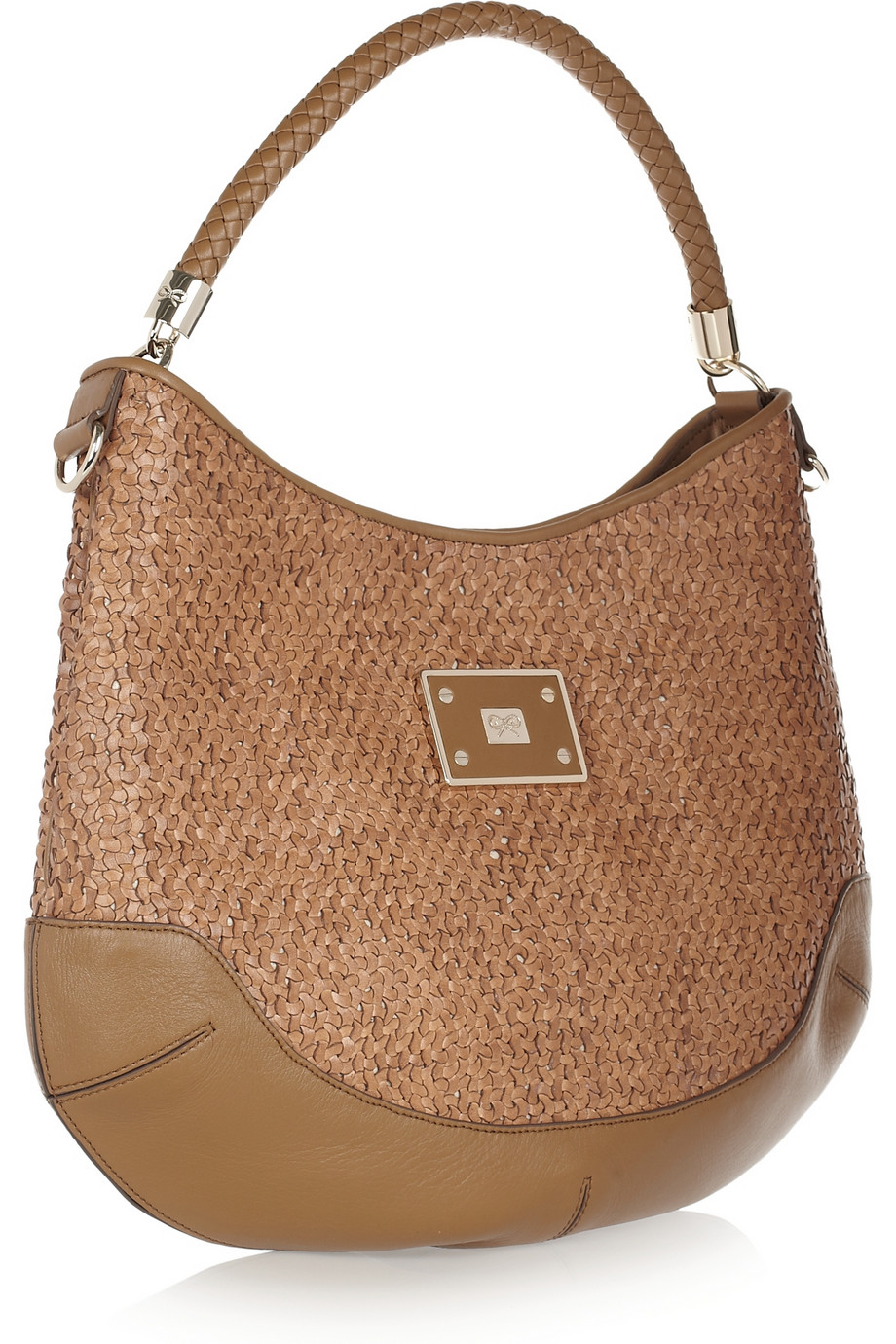 Anya Hindmarch Woven Leather Shoulder Bag in Tan (Brown) Lyst