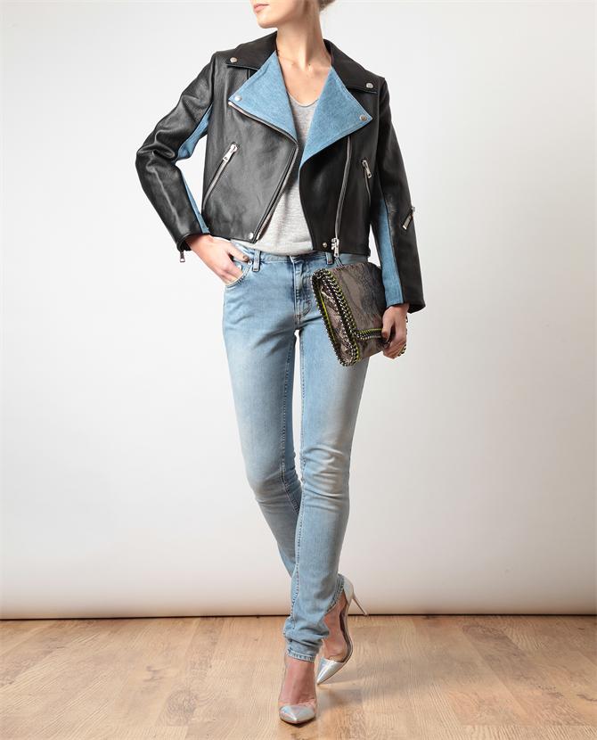 acne rita leather jacket