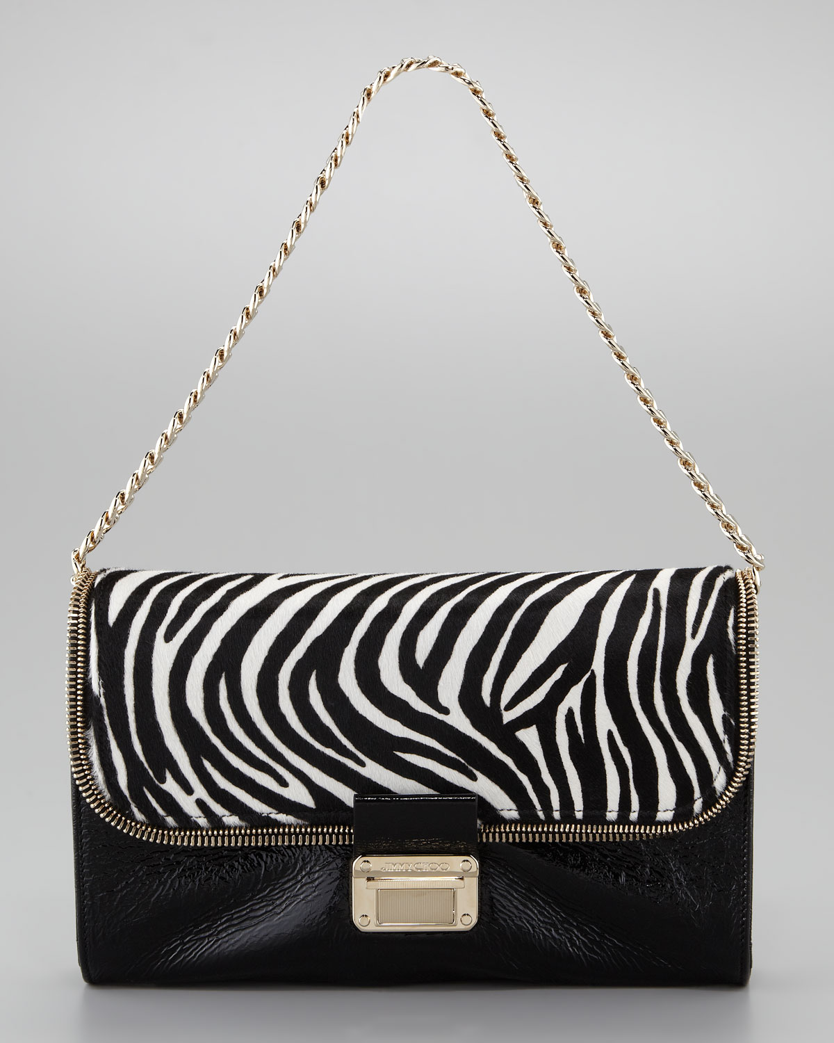 jimmy choo zebra bag