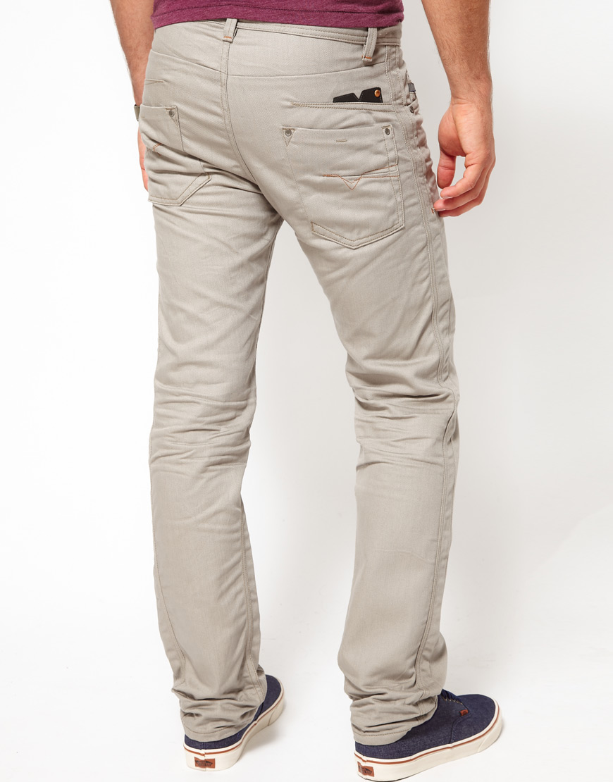 papir lykke Skygge DIESEL Jeans Darron 8qu 98q Regular Slim in Grey for Men | Lyst Canada