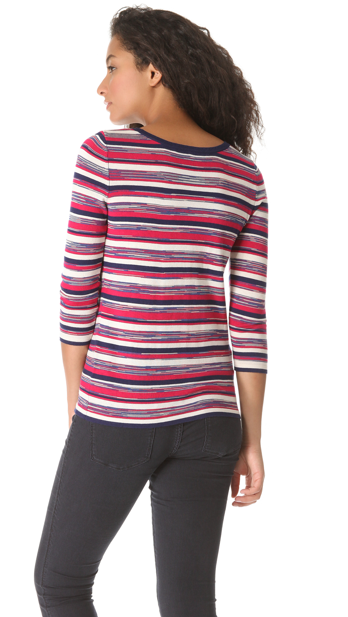 red stripe top womens
