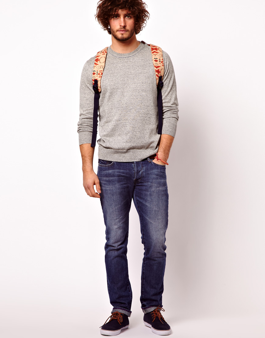 Paul Smith Jumper with Button Shoulder in Gray for Men | Lyst