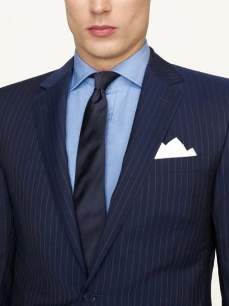 Ralph lauren black label Anthony Dotted Pinstripe Suit in Blue for Men ...