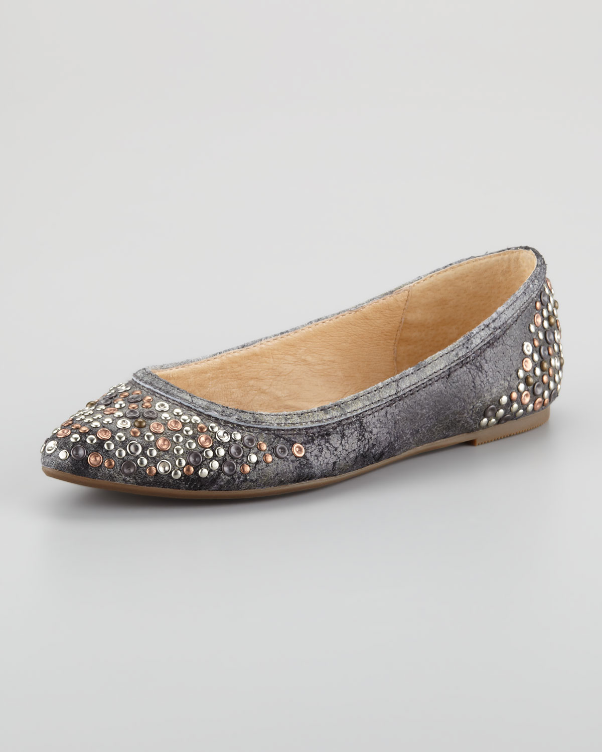 frye studded flats