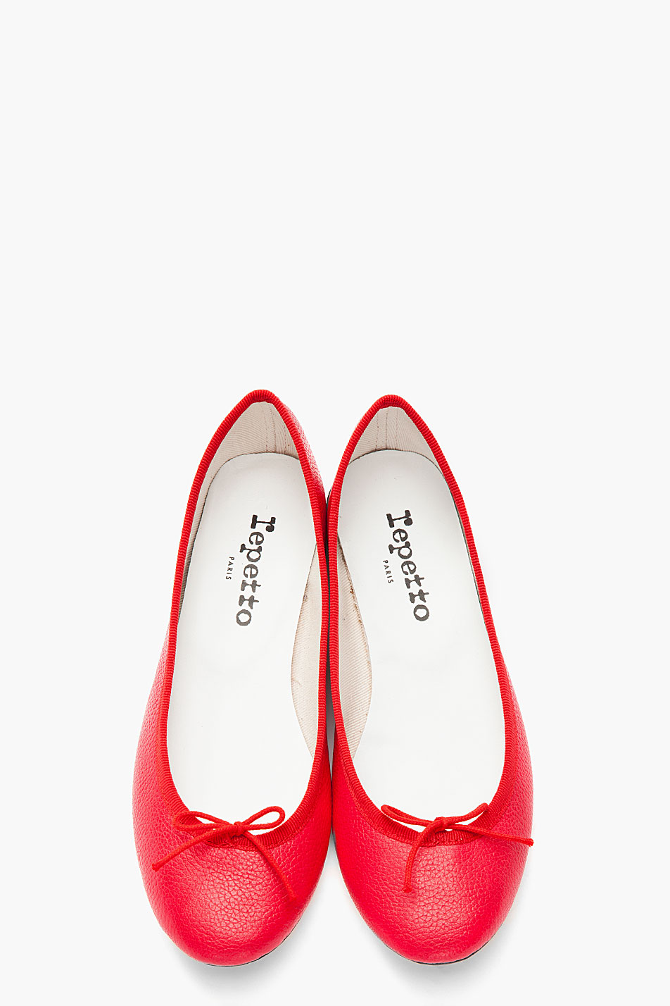 red repetto ballet flats