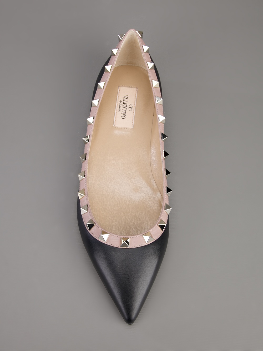 valentino flat shoes black