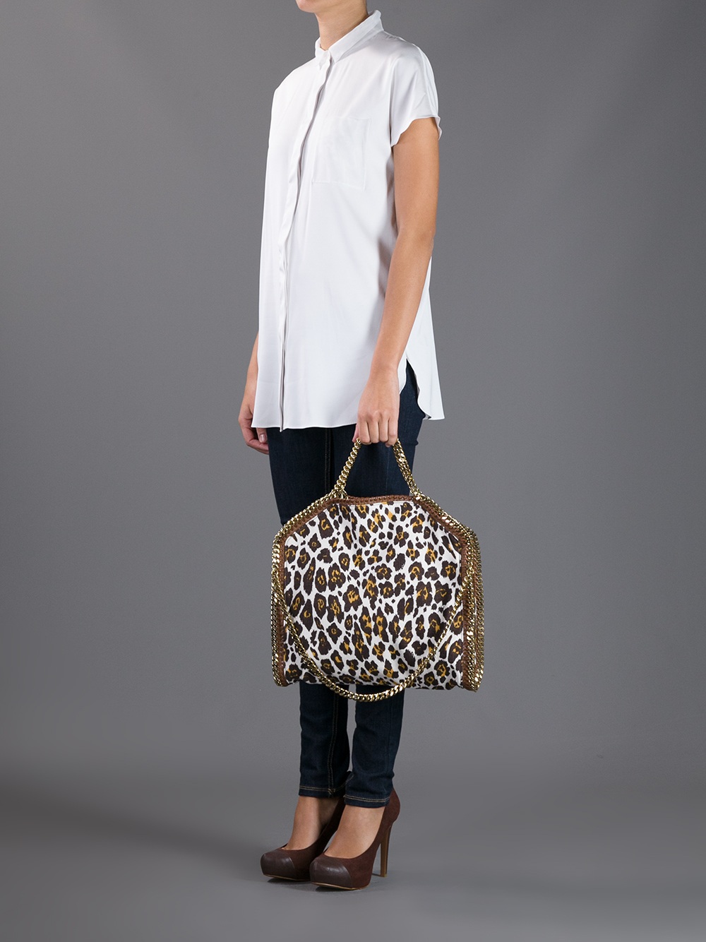 Stella McCartney Leopard Print Bag | Lyst