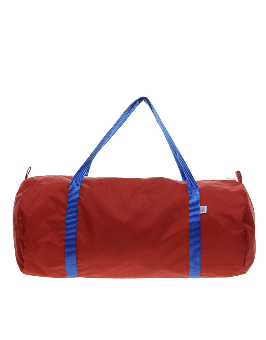 American Apparel Nylon Duffle Bag in Red | Lyst