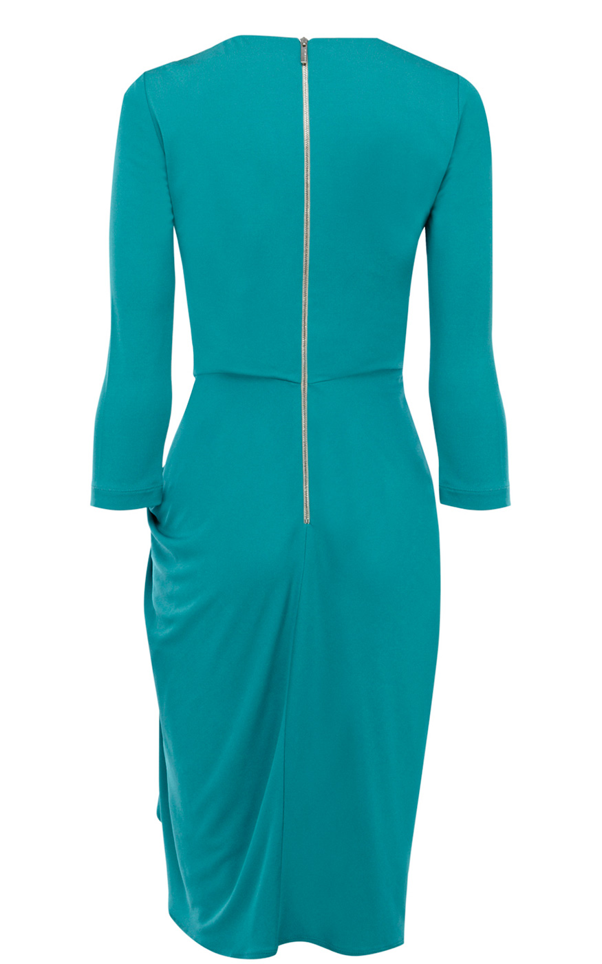 Karen millen Fluid Jersey Dress in Blue Lyst