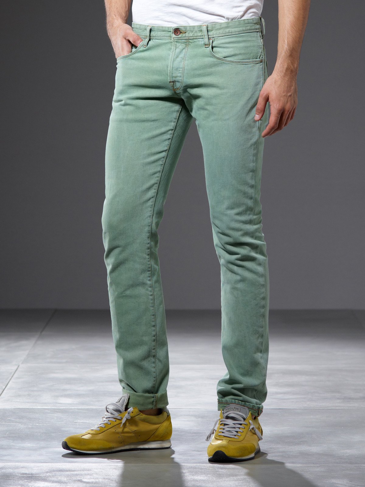 green denim jeans for mens shorts