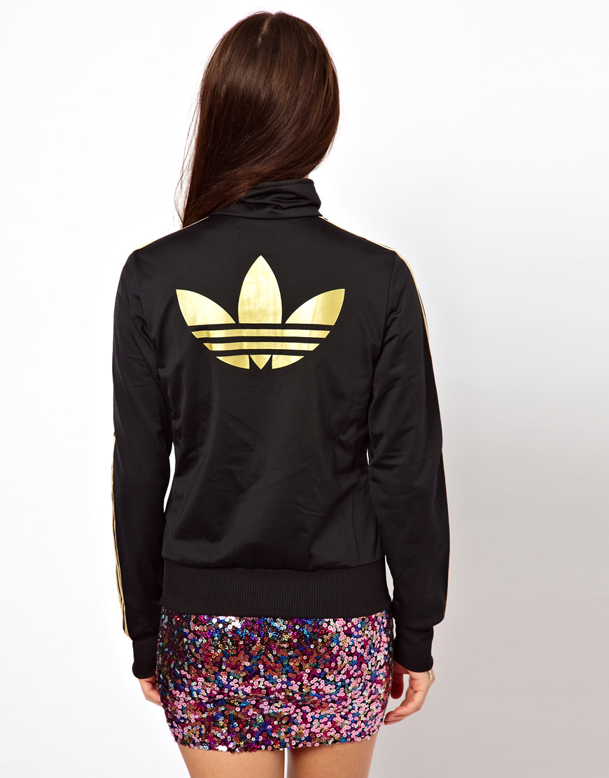 adidas Firebird Track Top in Black - Lyst