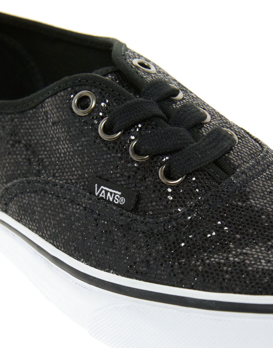 black sparkly trainers womens