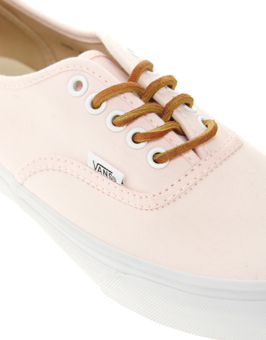 pale pink leather vans