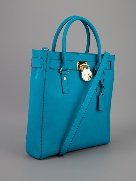 Michael Michael Kors Shopped Bag in Blue (turquoise) | Lyst