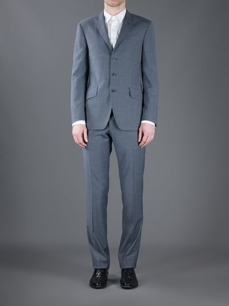 Paul Smith Abbey Slim Three Button Suit in Gray for Men (grey) | Lyst