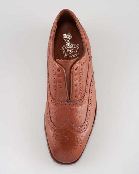 florsheim upscale cognac wingtip lace ups