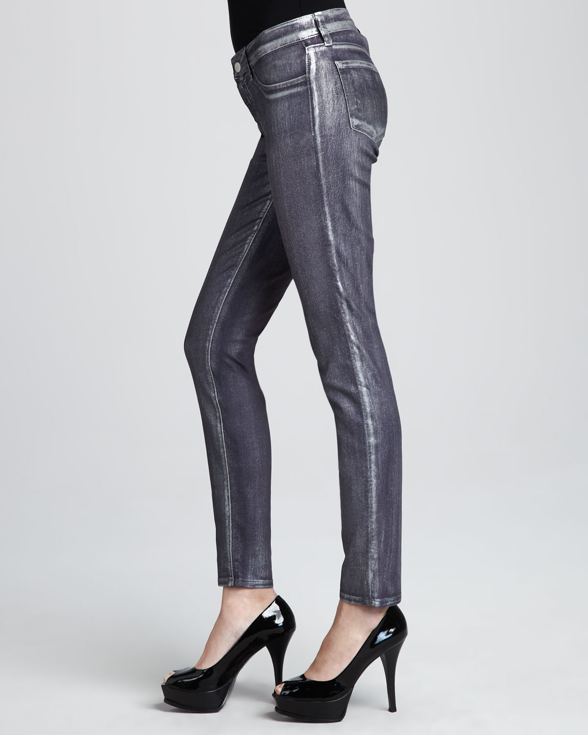J Brand Metallic Jeggings Jeans in Purple (Blue) Lyst