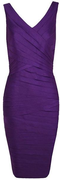 Alexon Shimmer Shutter Dress in Purple (dark purple) | Lyst