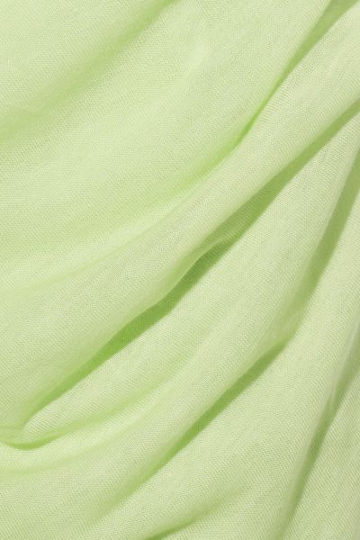 Helmut Lang Asymmetric Jersey Dress in Green | Lyst