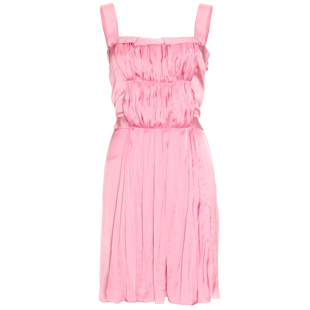 Lyst - Nina ricci Pleated Dress in Pink