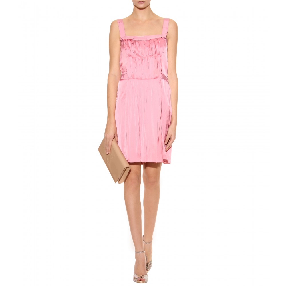 Lyst - Nina ricci Pleated Dress in Pink