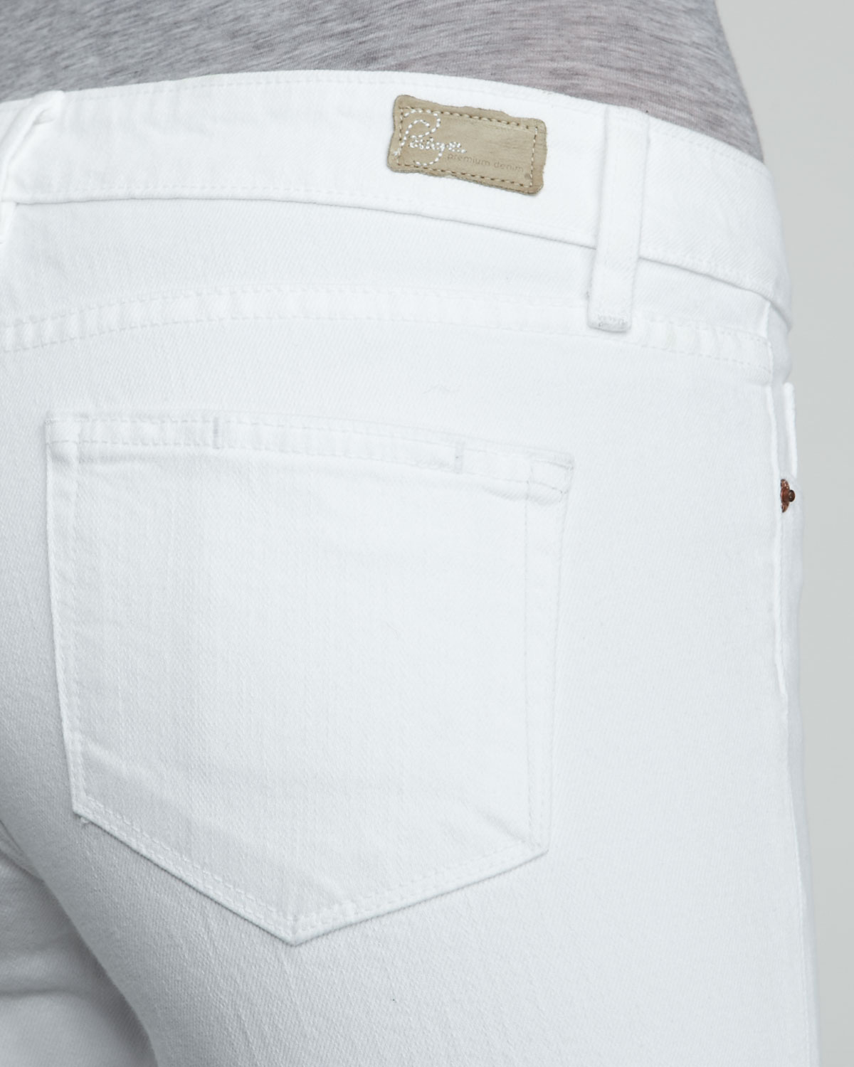 paige kylie crop white