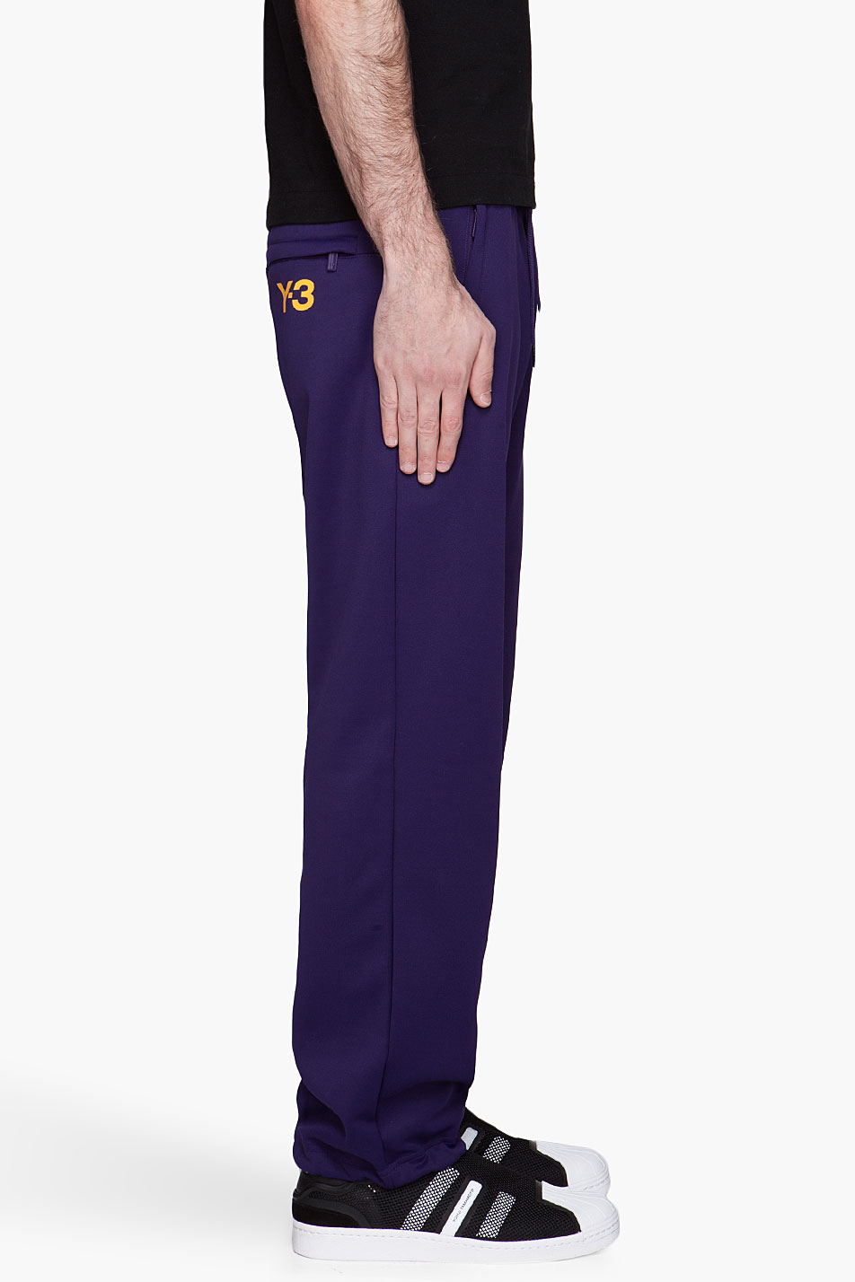Y3 Purple Track Pants for Men Lyst