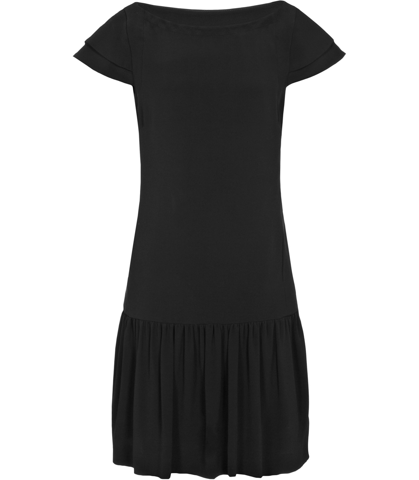 Reiss Zara Dropped Waist Dress in Black | Lyst