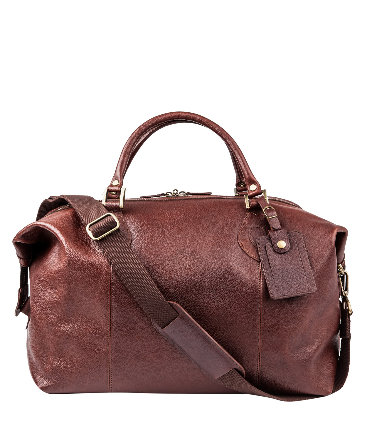 Barbour Leather Explorer Travel Bag in Brown for Men - Lyst