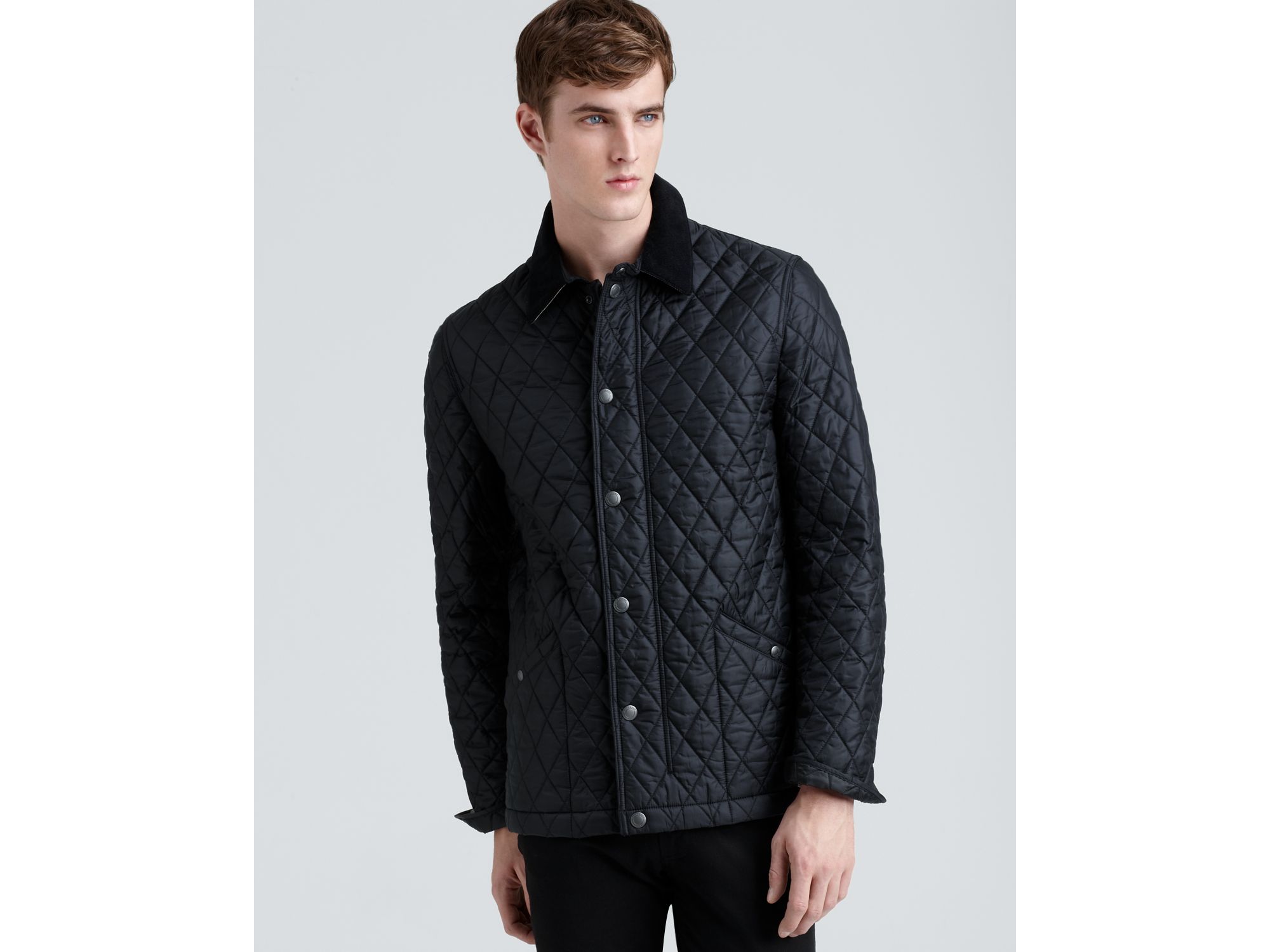 Burberry Brit Roden Quilted Barn Jacket in Black for Men - Lyst