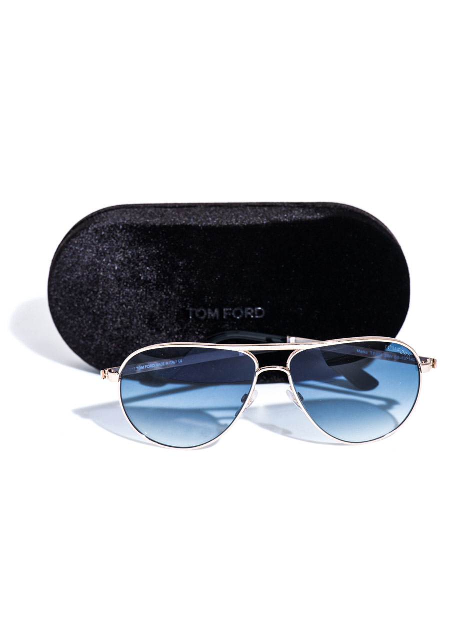 Tom Ford Marko Aviator Sunglasses Metallic for Men | Lyst