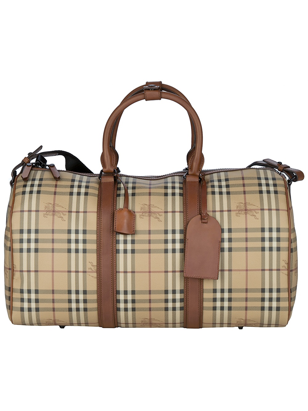 Burberry Haymarket Holdall Bag in Brown for Men | Lyst