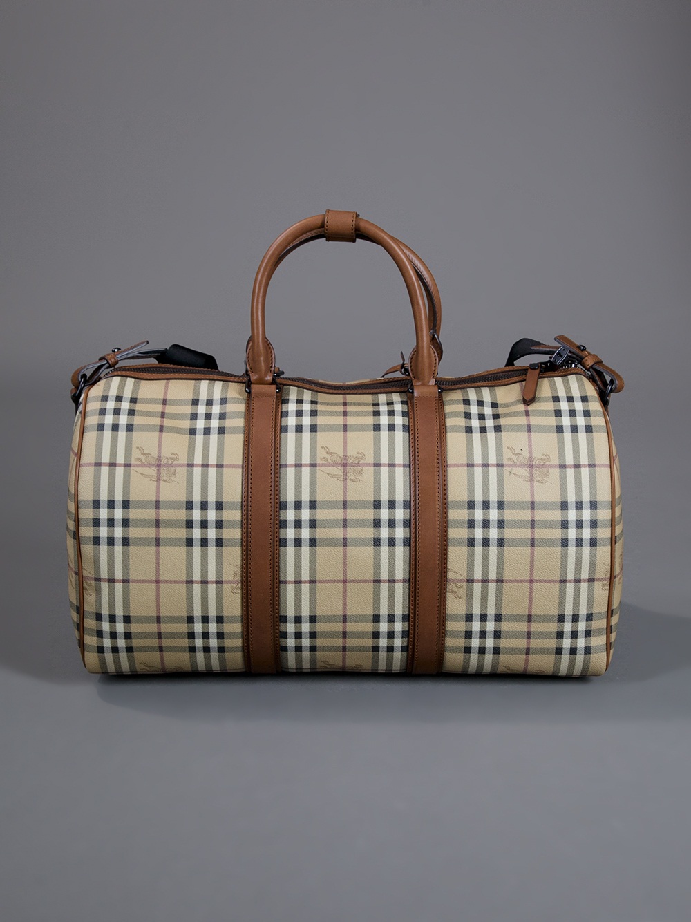 Burberry Haymarket Holdall Bag in Beige (Brown) for Men - Lyst