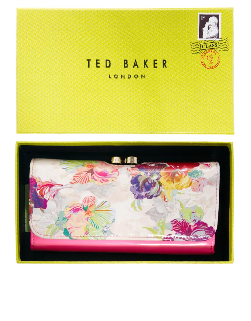 Ted baker Leather Annar Orchid Large Purse in Pink | Lyst