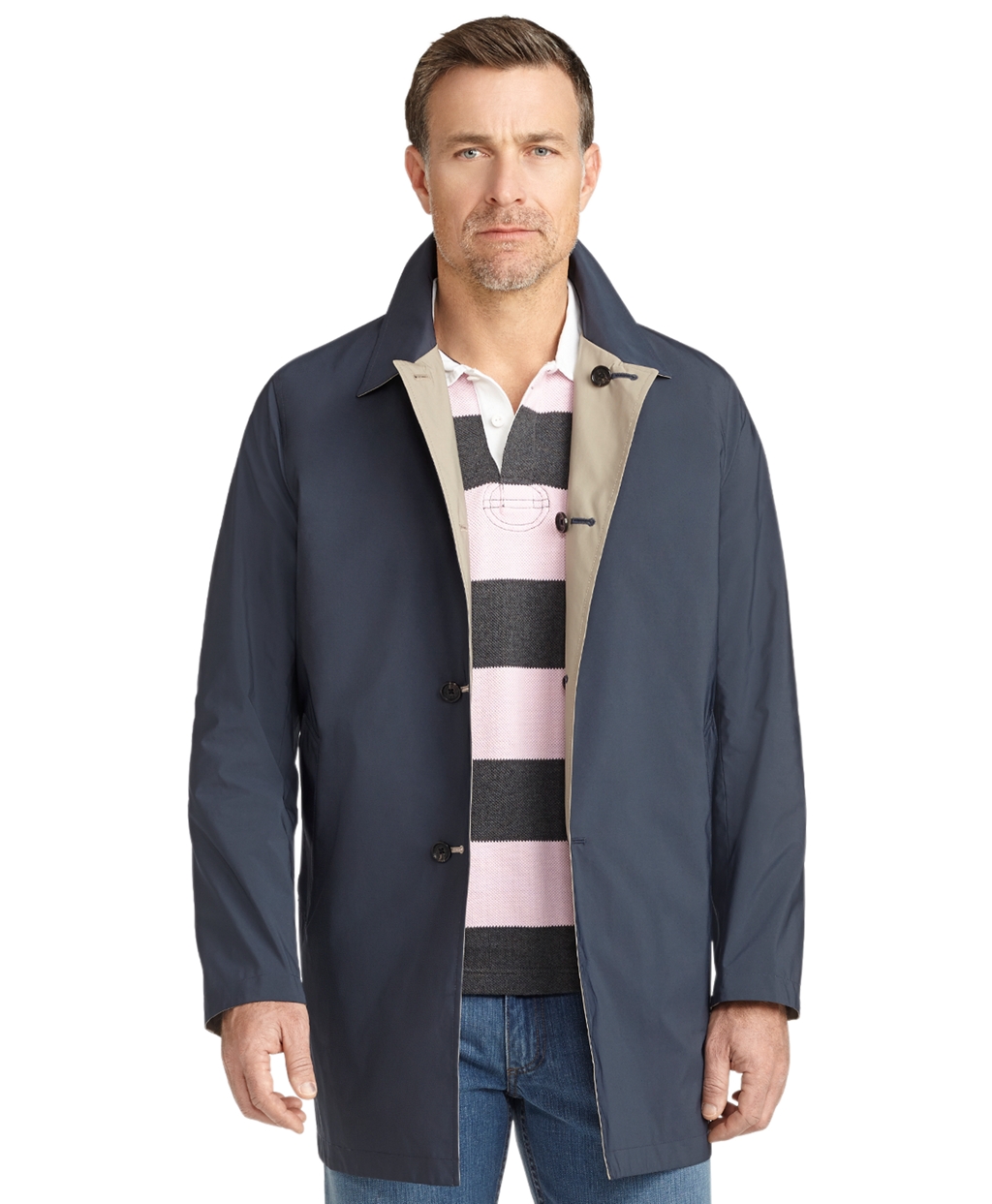 brooks brothers reversible trench coat