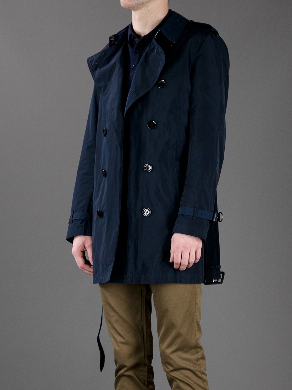 Burberry Brit Britton Trench Coat in Navy (Blue) for Men - Lyst