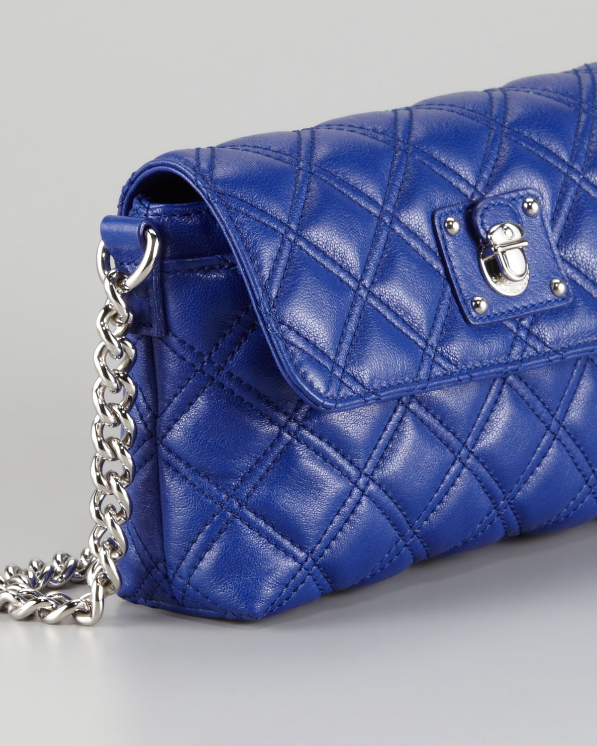 Marc Jacobs Single Quilted Large Crossbody Bag Blue Lyst
