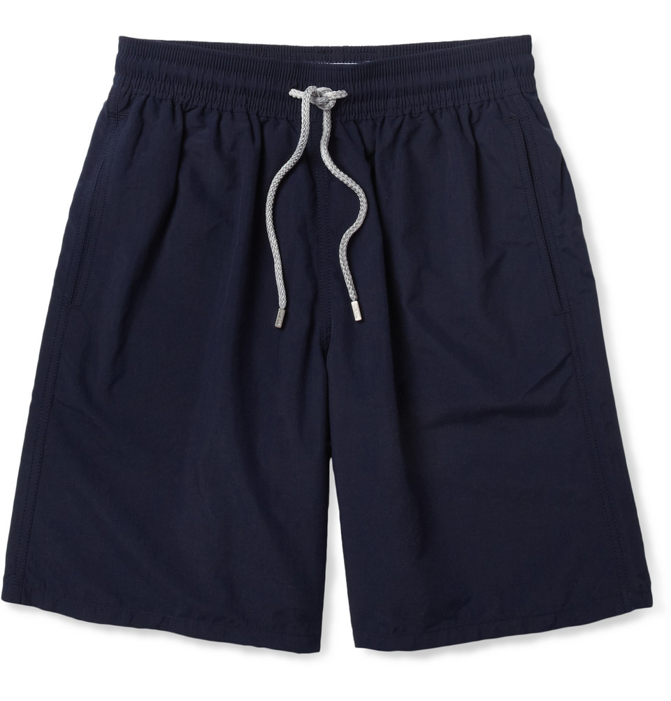 Vilebrequin Okoa Longlength Swim Shorts in Blue for Men | Lyst