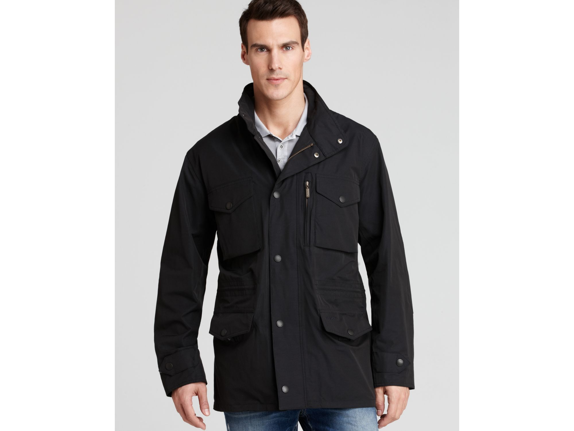 barbour sapper jacket black