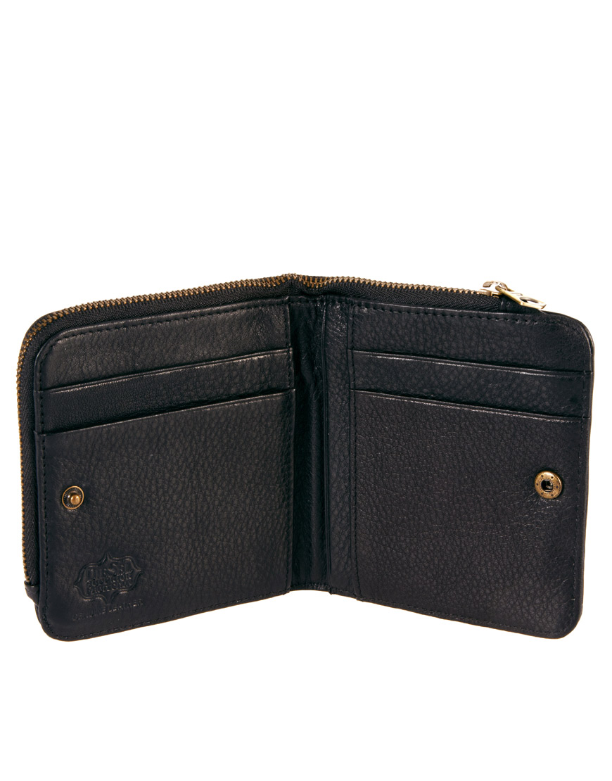 DIESEL Talboy Leather Wallet in Black for Men - Lyst