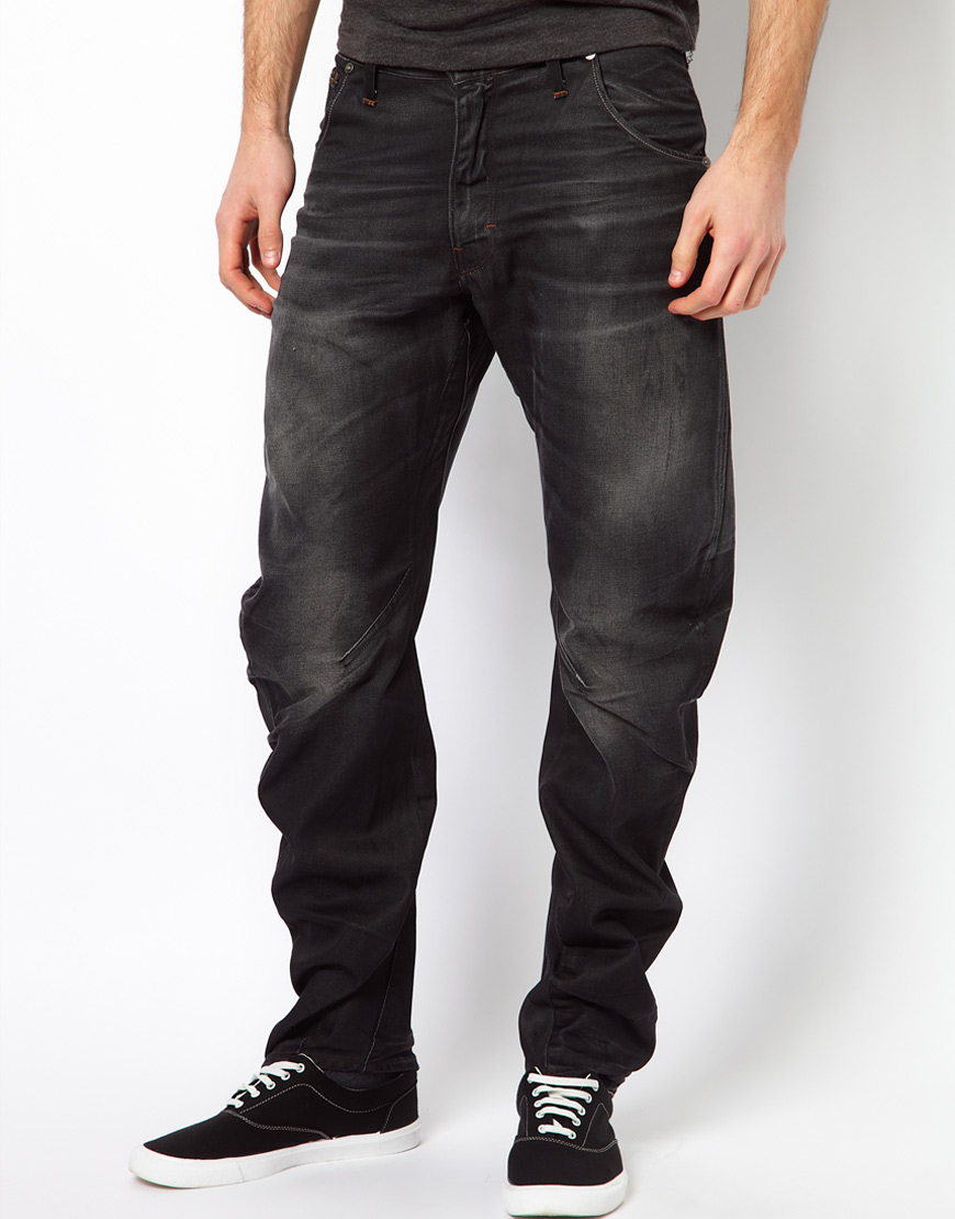 G-Star RAW G Arc Loose Tapered Jeans in Gray Men