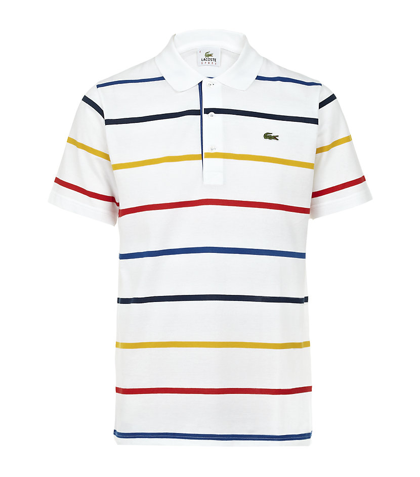 Lacoste Sport Multi Stripe Polo Shirt for Men - Lyst